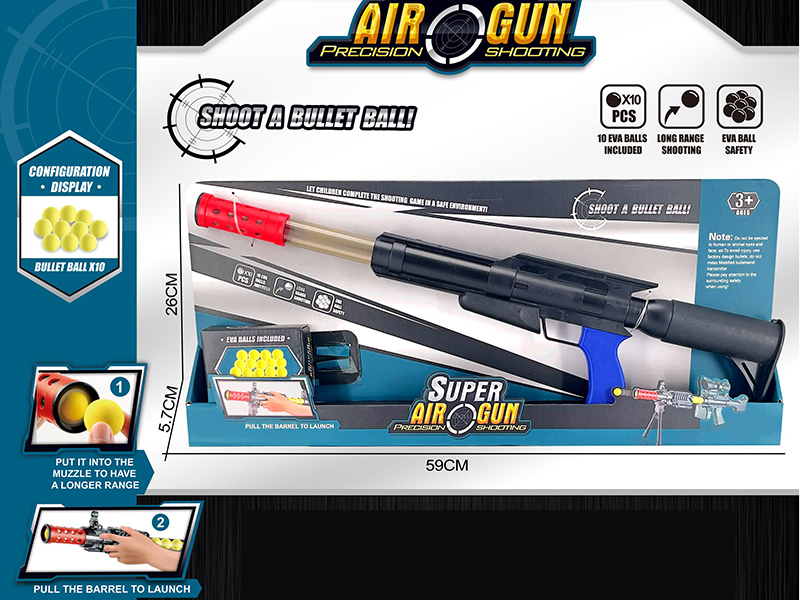Super  Air Gun With 10 Balls