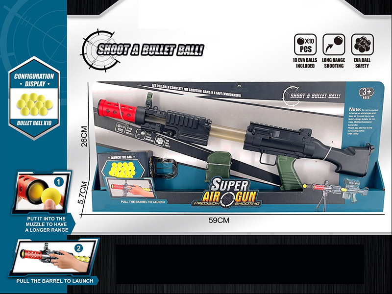 M249 Air Gun With 10 Balls