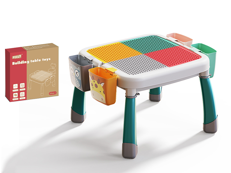Square Building Blocks Table (1 Table, 1 Chair)