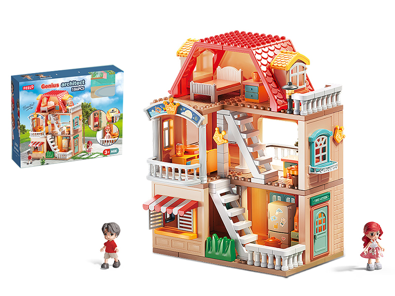 186 Pieces Villa Building Blocks