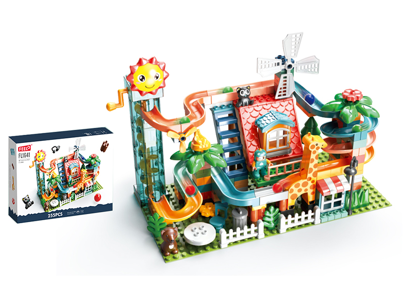 255 Pieces Electric Roof Slide Building Blocks