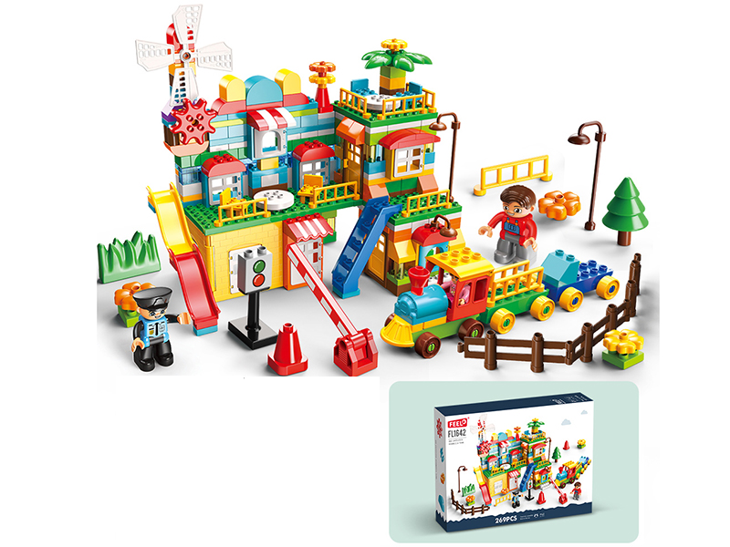 269 Pieces Windmill Town Building Blocks