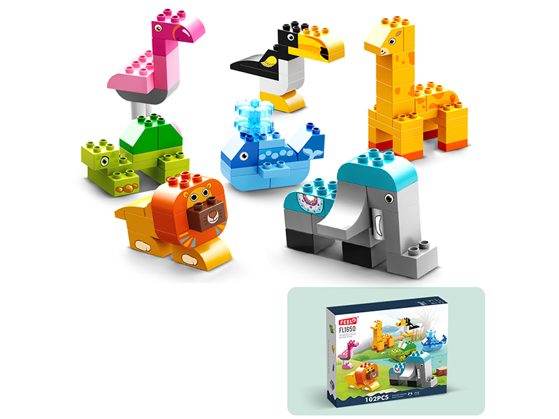 102 Pieces Animal Building Blocks