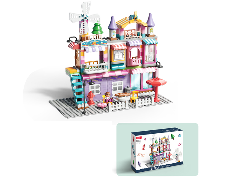 216pcs Girls Villa Building Blocks
