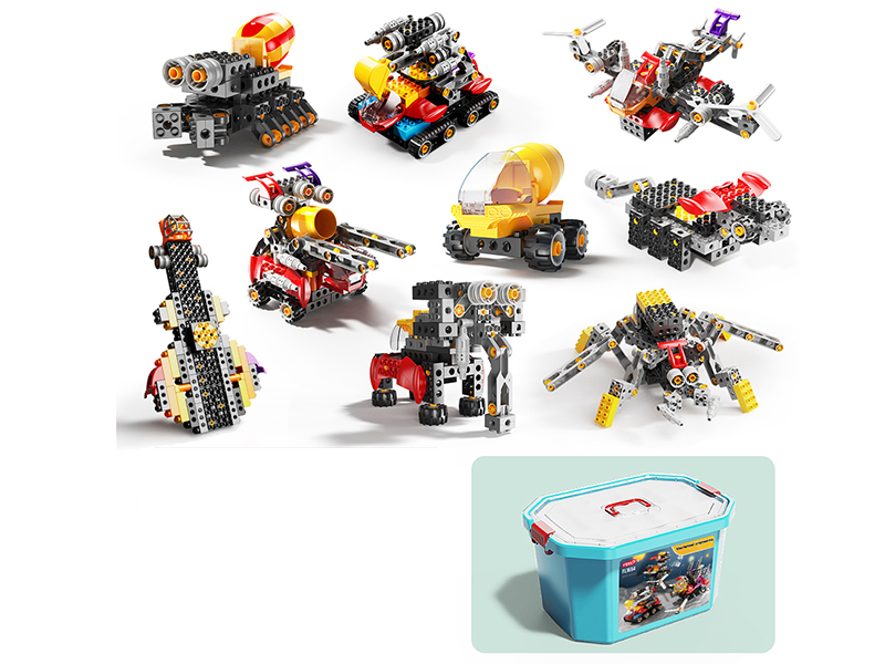 165 Pieces Engineering Machinery Science And Education Building Blocks