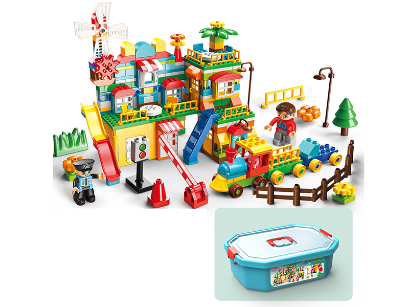 269 Pieces Windmill Town Building Blocks