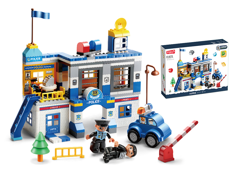 167 Pieces Police Headquarters Building Blocks