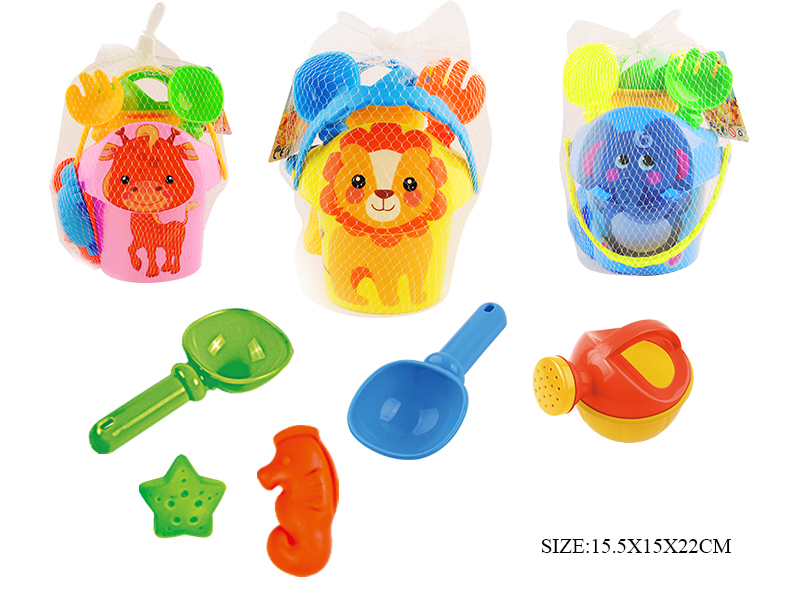 7pcs Animal Sand Bucket Set