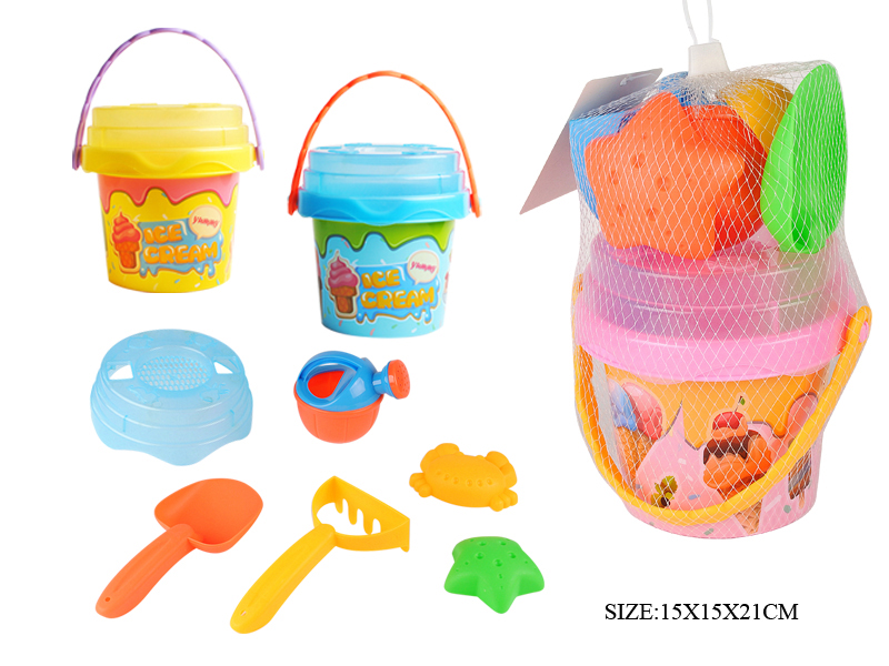 7pcs  Ice Cream Sand Bucket  Set
