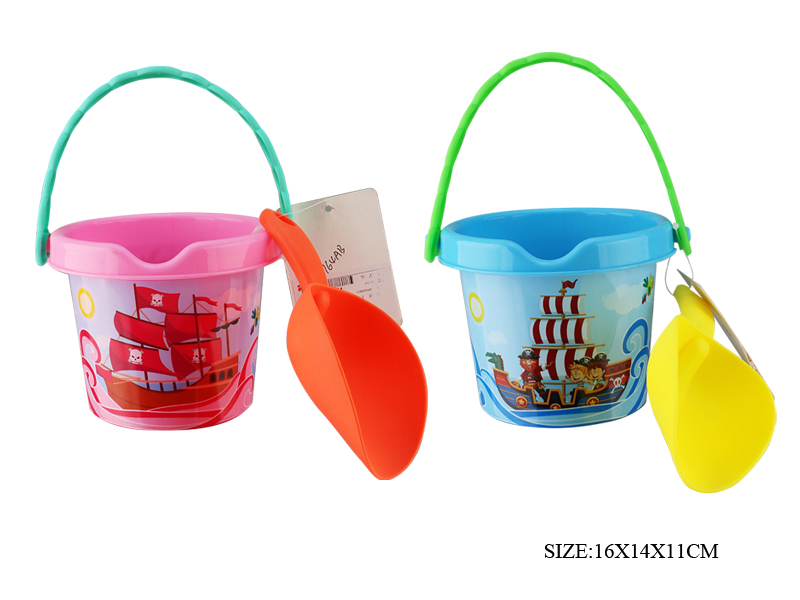 Pirate Sand Bucket + Shovel