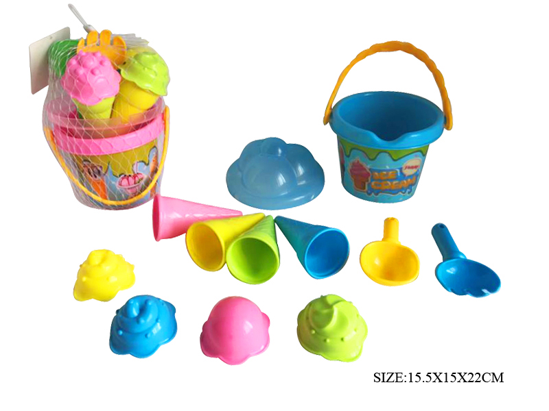 12pcs Ice Cream Sand Bucket Set