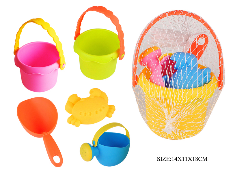 4pcs  Soft Plastic Circle Barrel Set