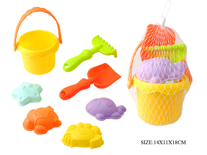 7pcs  Soft Plastic Circle Barrel Set