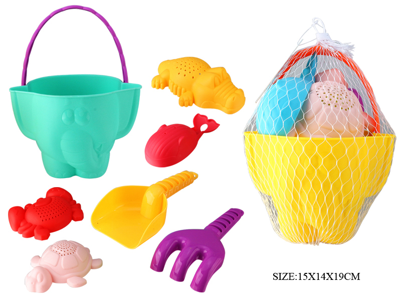 7PCS Elephant  Sand Bucket Set
