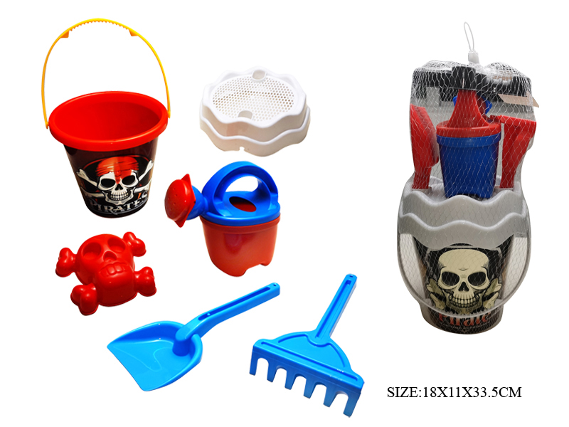 6pcs Pirate Sand  Bucket Set