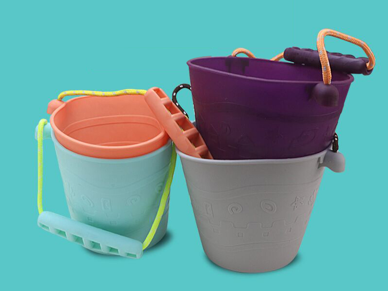 4 Colors Soft Plastic Bucket 1pcs