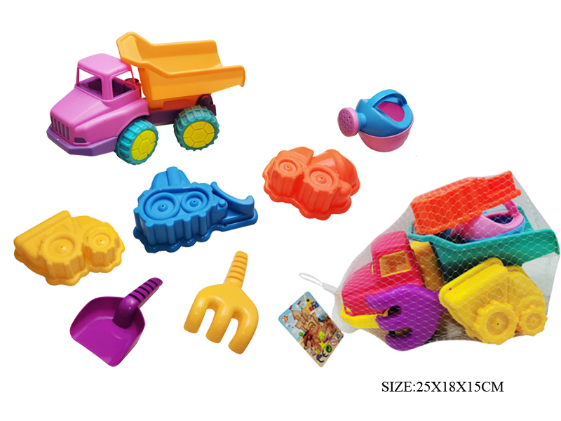 7pcs Beach Toys Engineering Truck Set