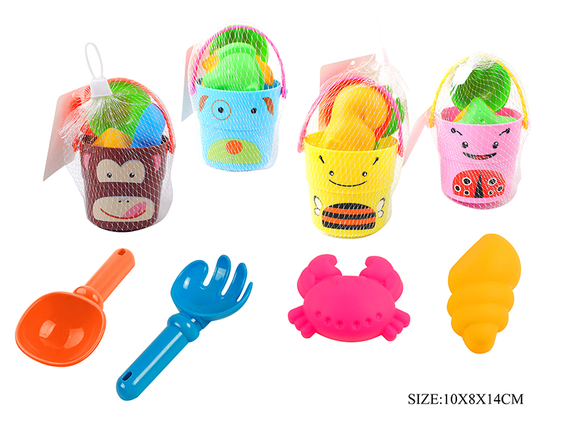 4pcs Animal Sand Bucket Set