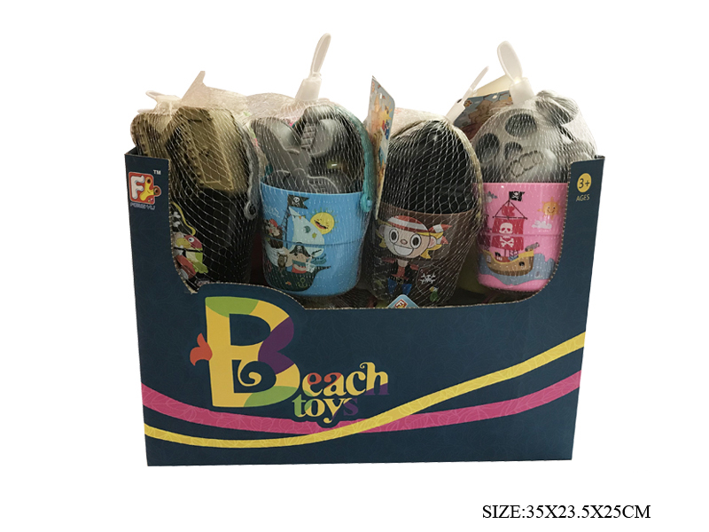24pcs Pirate Sand Bucket Set