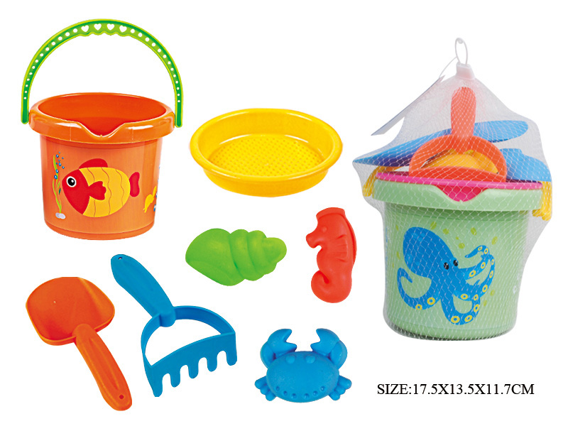 7pcs  Sand  Bucket Set