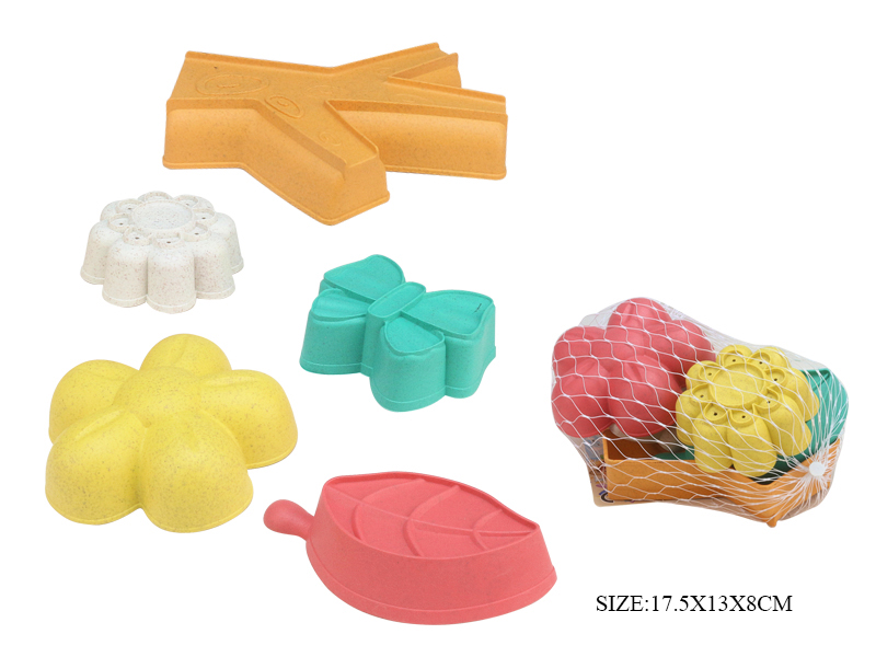 5pcs Flower Shape Sand Mold Set