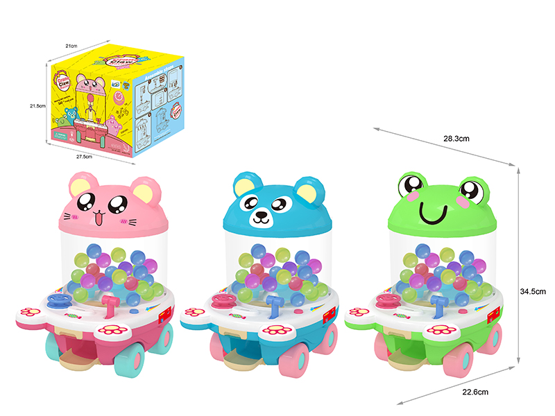DIY Animal Car Gashapon Machine With Music(10 Balls)