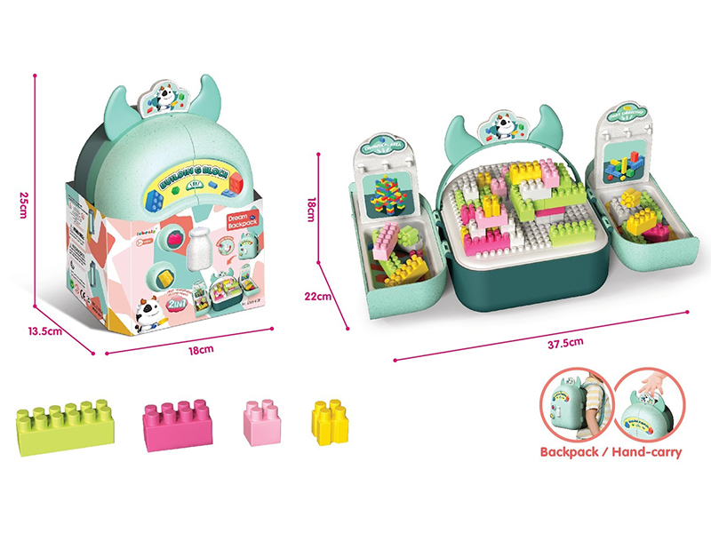 Multifunctional Backpack Building Blocks Set