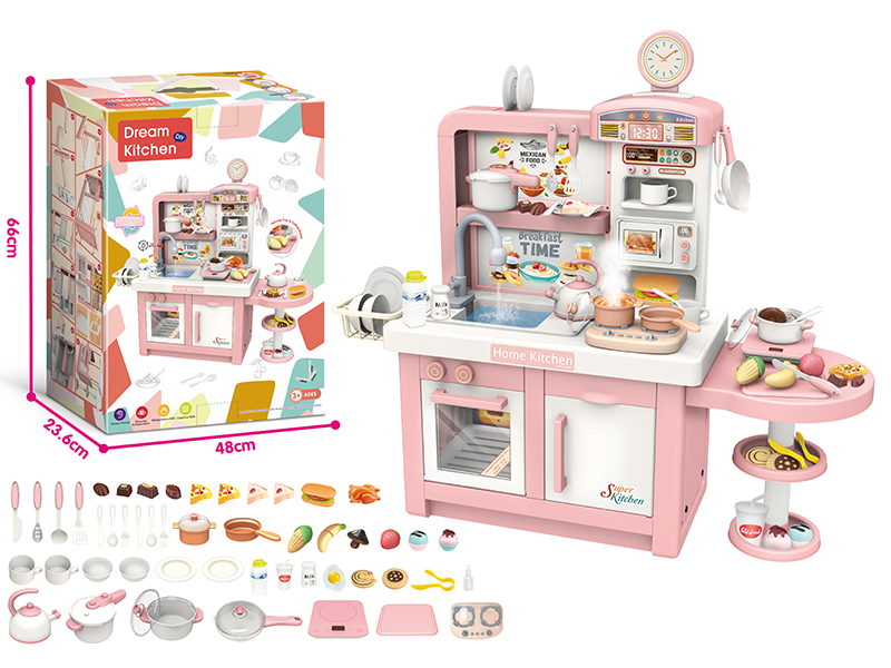 Pink Kitchen With Touch Spray Induction Cooker(B/O,Water Function)