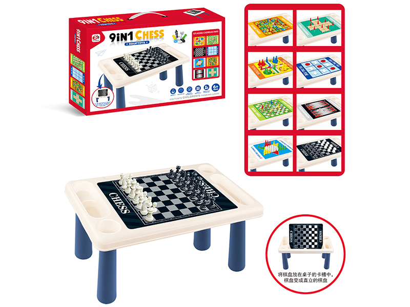 Magnetism 9 In 1 Chess Table