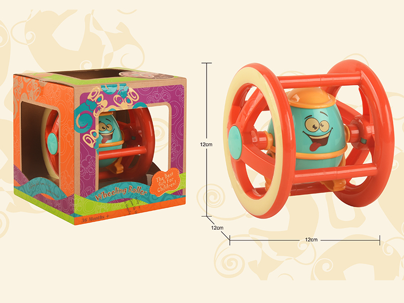 Cartoon Wheeling Roller
