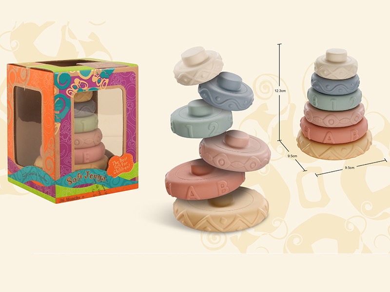 Circle Soft Plastic Jenga