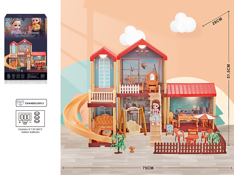 DIY Villa House(Roofs With Lights)  + 6