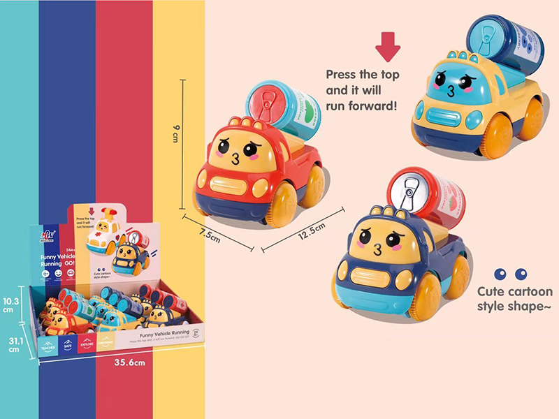 Cartoon Press Beverage Truck  9PCS