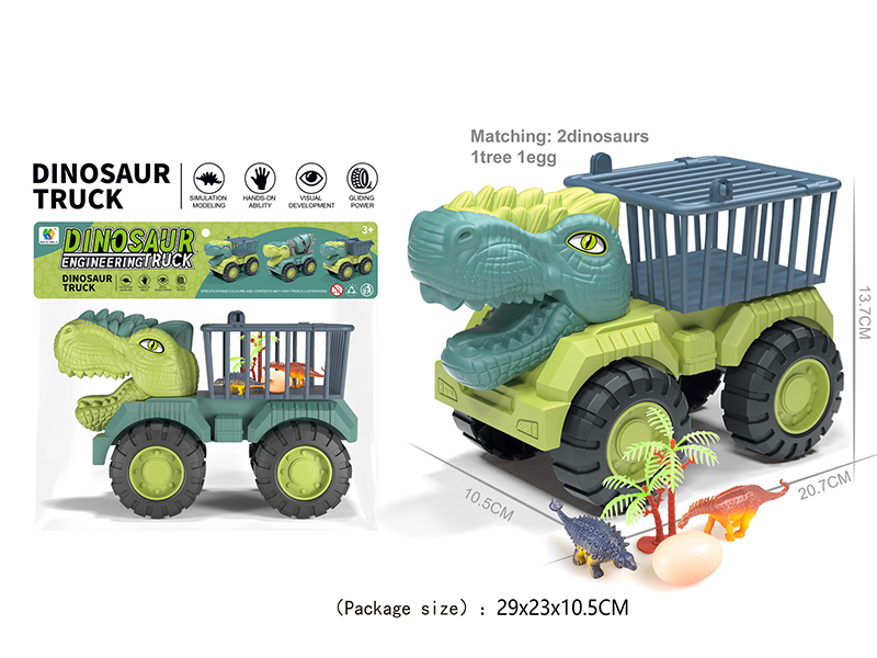 Slide Dinosaur Engineering Truck