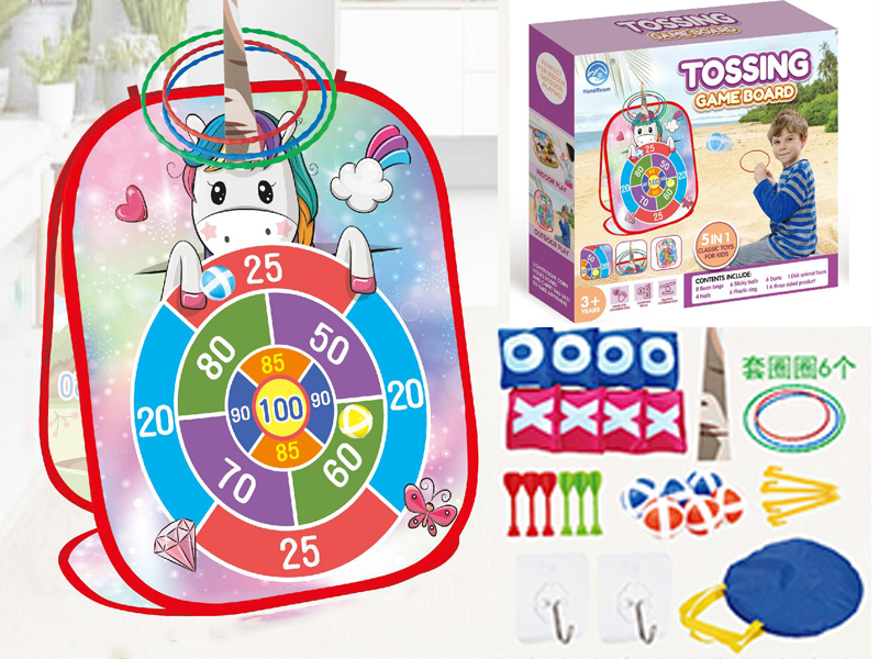 Children throwing target