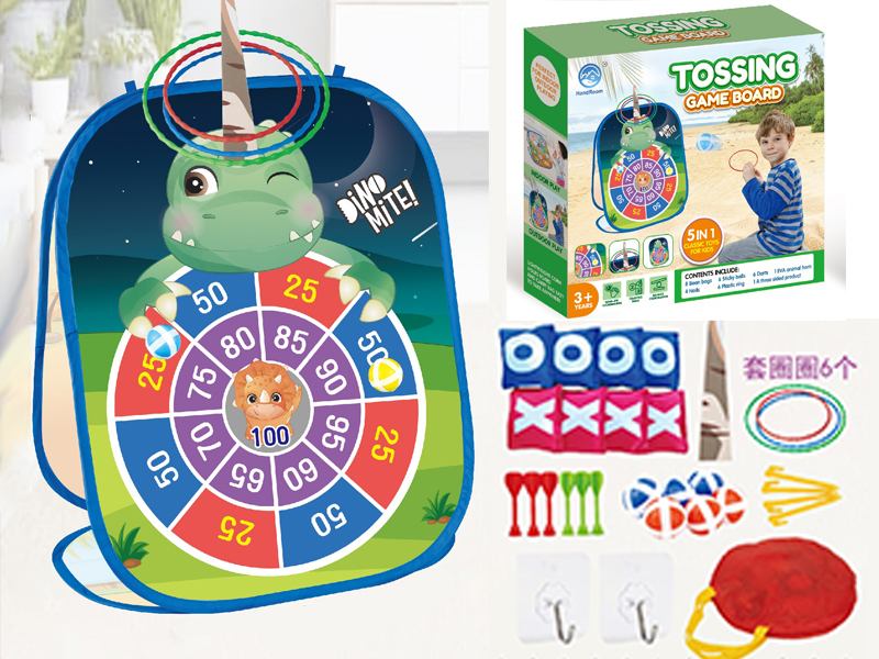 Children throwing target