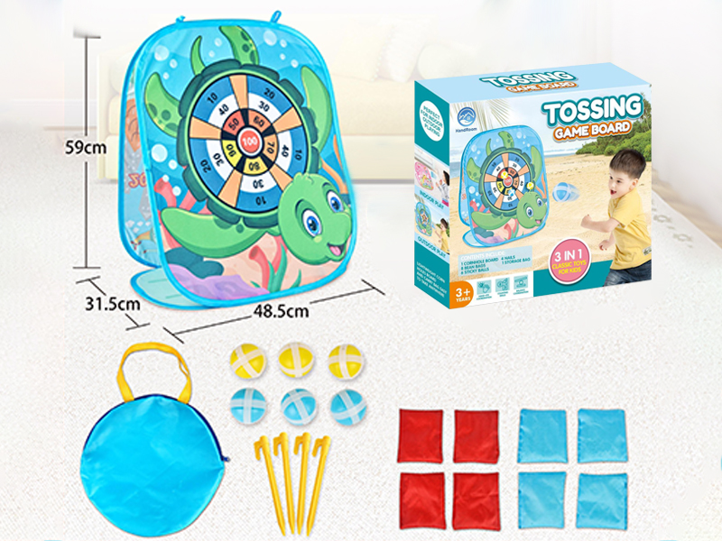 Children throwing target