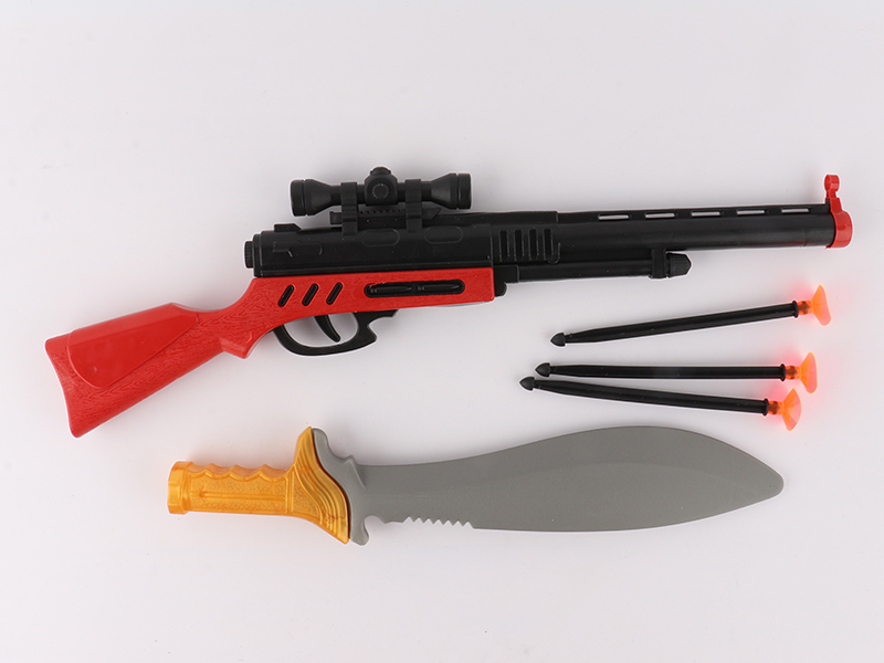 Soft Bullet Gun With Knife