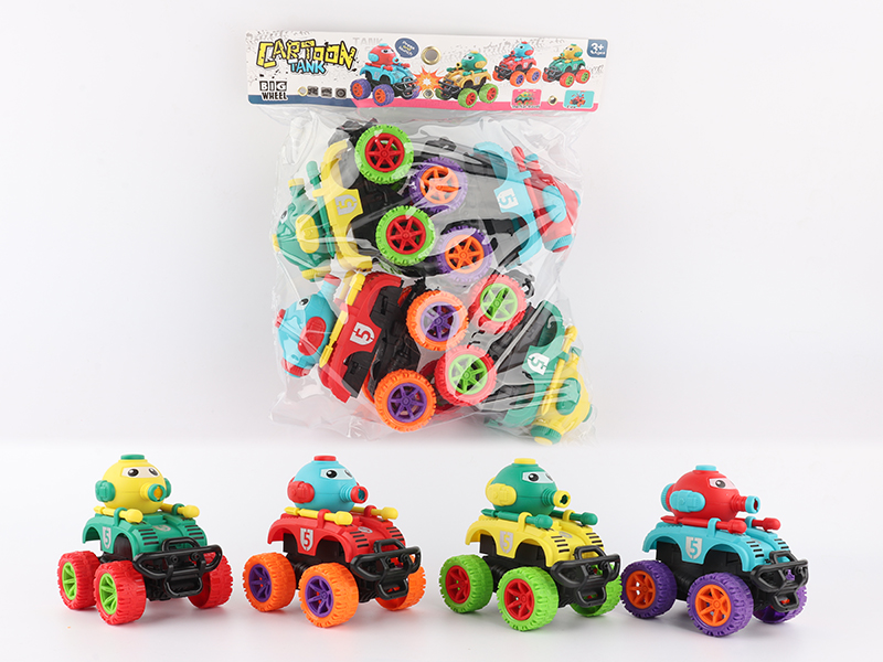 4PCS Friction Tank Climbing Car