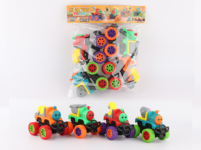 4PCS Friction Cross Country Train