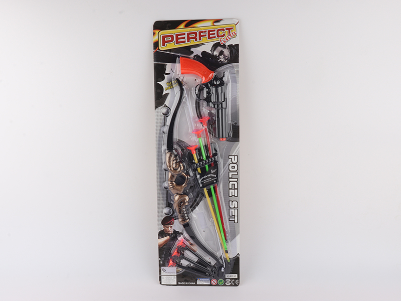 Bronze Bow And Arrow With Soft Bullet Gun