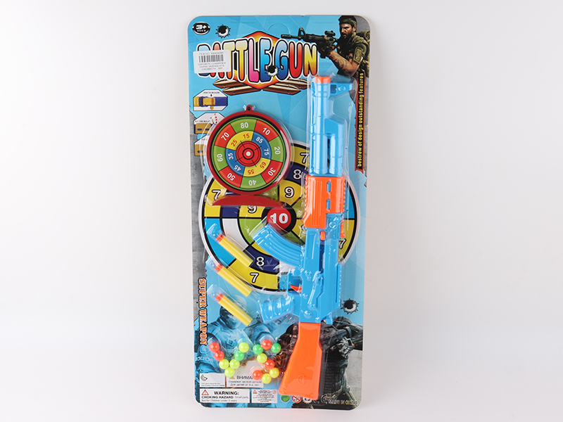 Blue Pingpong Ball Soft Bullet Gun