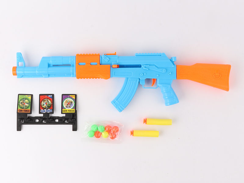 Blue Pingpong Ball Soft Bullet Gun