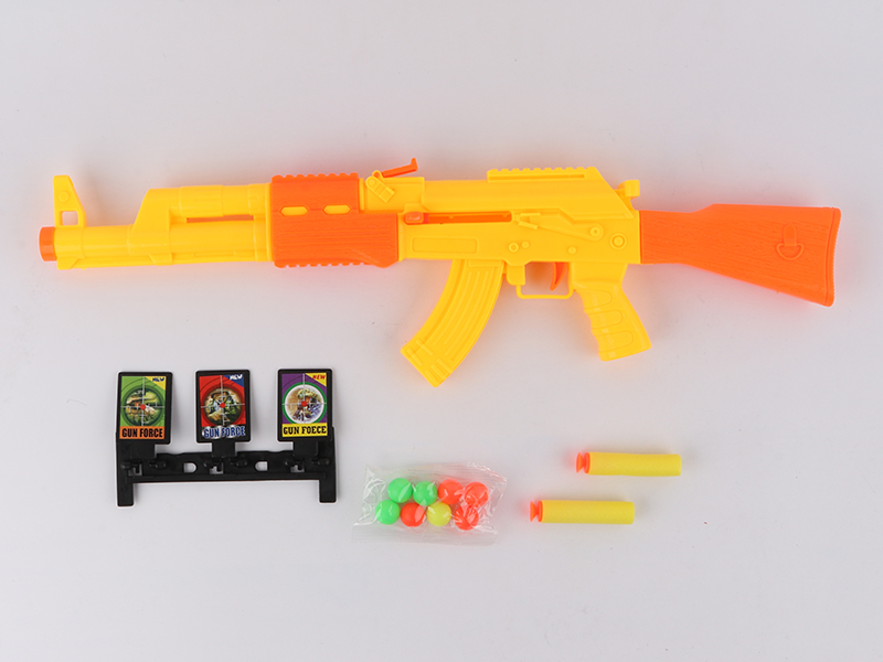 Yellow Pingpong Ball Soft Bullet Gun