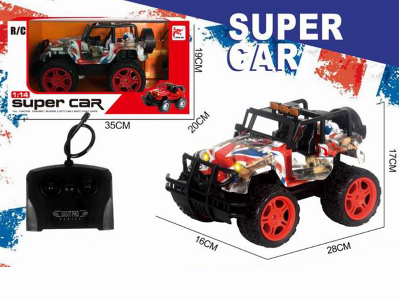 27Hz 1:14 4CH Remote Control Graffiti Jeep