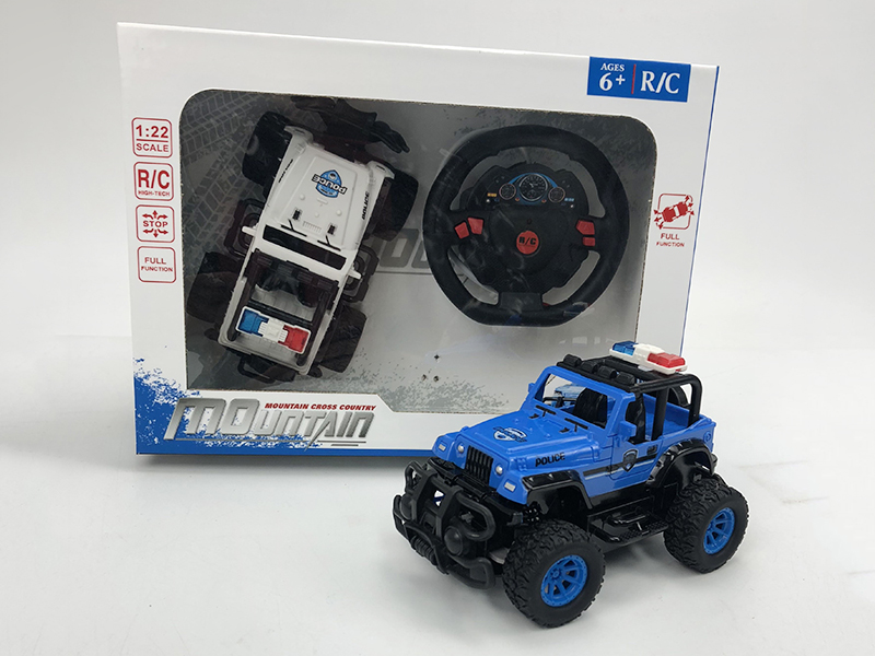 1:22 4-Channel Remote Control Jeep Police Car(Not Including Batteries)