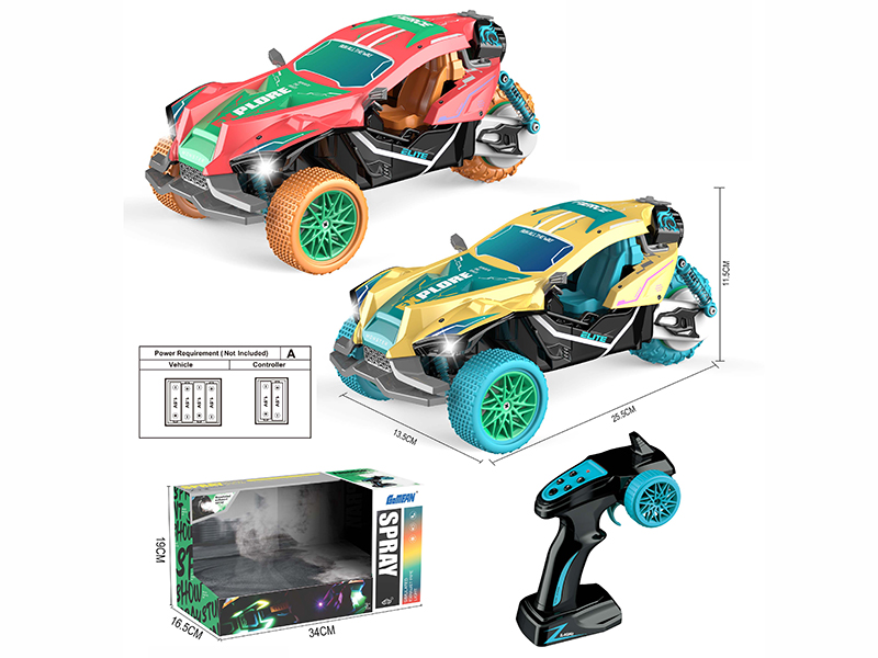 1:16 8CH Remote Control Chameleon Three Wheels Stunt Car With Light And Music,Spry