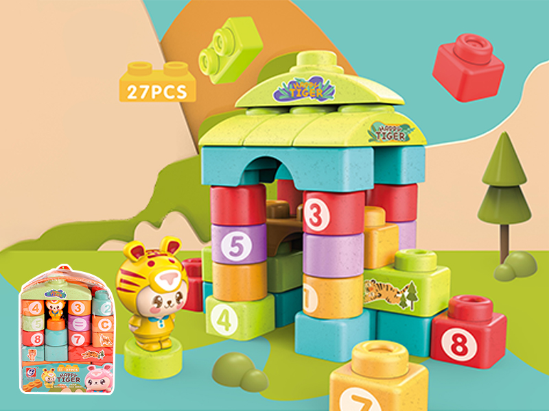 27PCS Happy Tiger Building Blocks