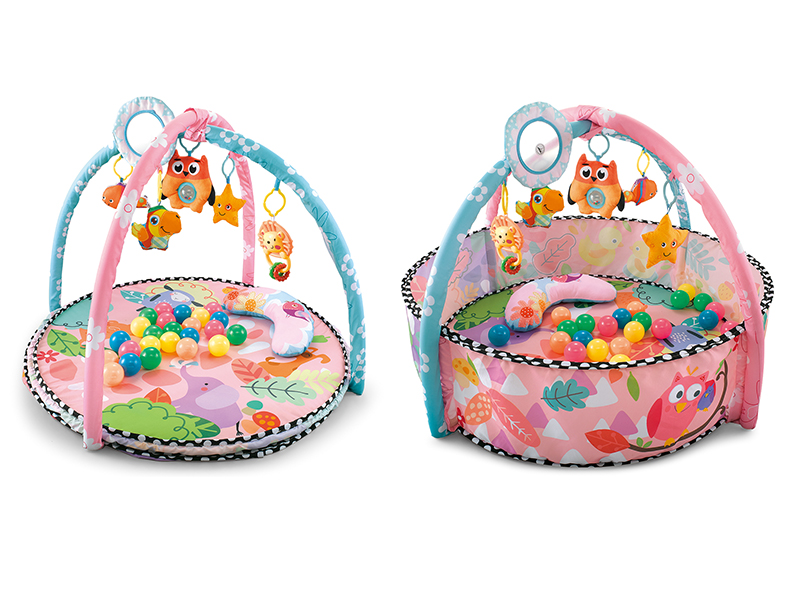 Pink Circle Baby Play Mat + 30 Ocean Ball