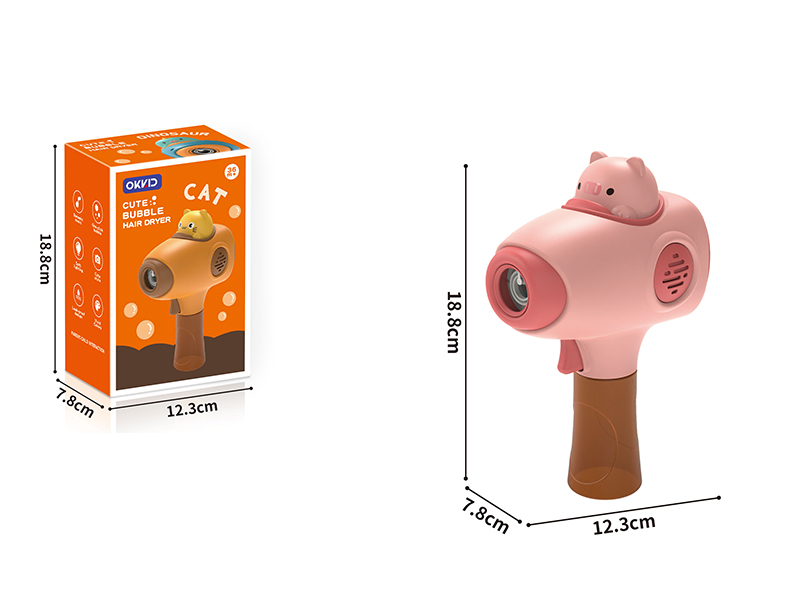 Hand Held Bubble Machine - Cute Pig